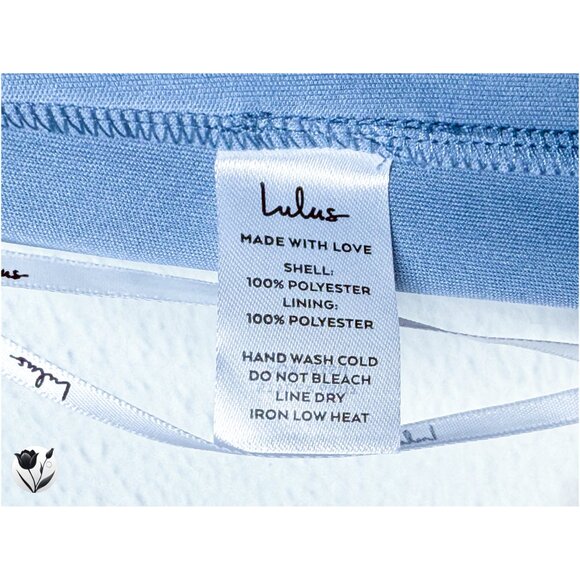 Women's NWT LULUS Jumpsuit M Blue Maxi Sleeveless V Neck Pantsuit Formal Gown - Picture 10 of 12